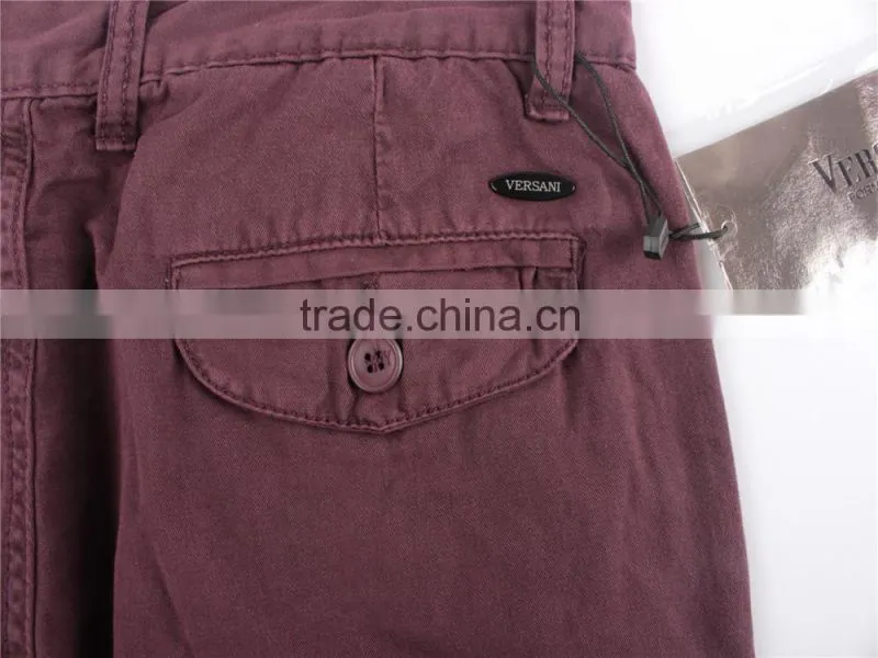 Men hot selling cheap100%cotton stock apparel washed shorts