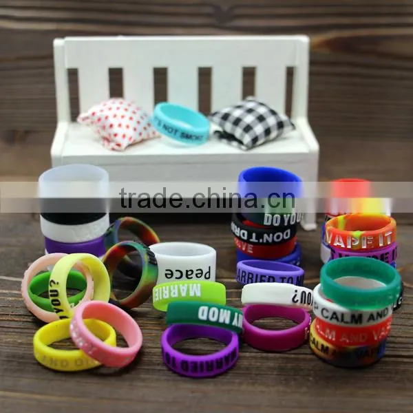 Customized box mod vaping band atomizer tank rba silicone band rubber mod body band silicone mod protector