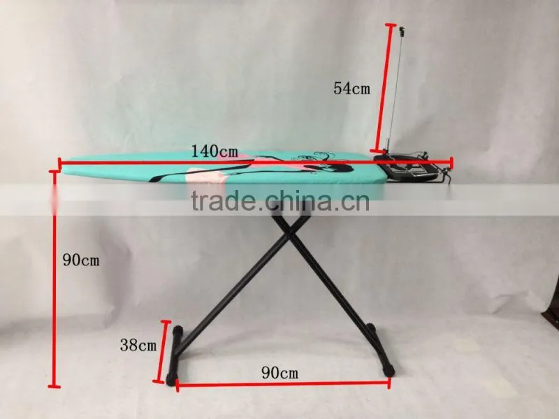 Luxury monoblock folding stand retractable iron nest ironing board with clothes rack