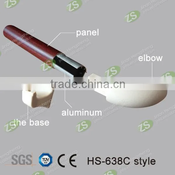 Aluminum+pvc wall mounted colorful new design high quality corridor handrail