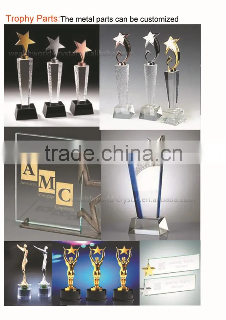 new design crystal trophy and awards