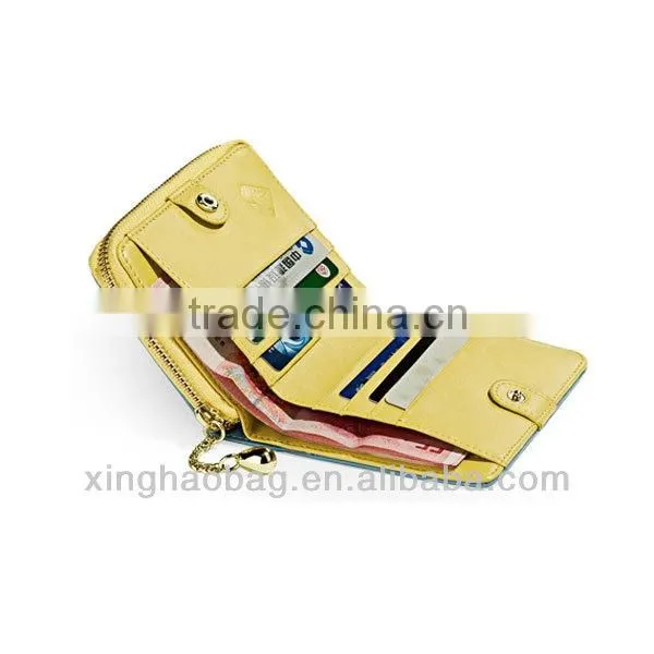 Cute Hollow flower leather wallet for girls china promotion