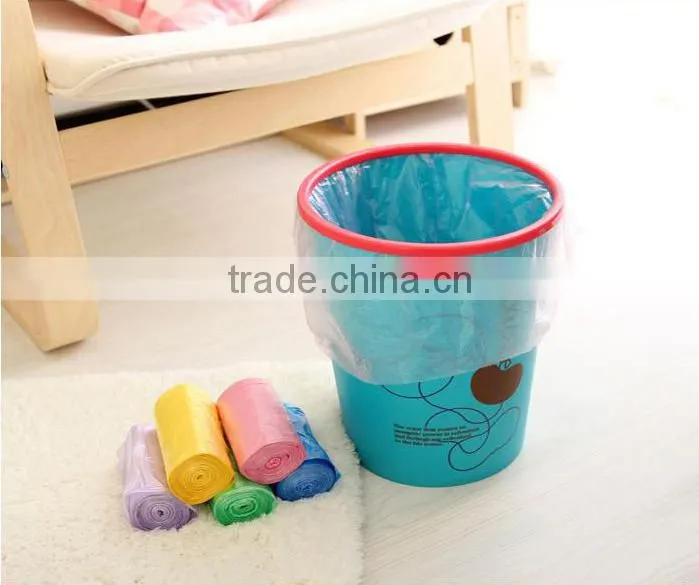 drawstring garbage bag, Qingdao plastic bags on roll