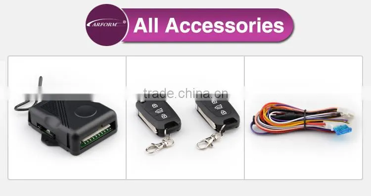 Factory Price car remote keyless entrysystem with positive and negative trunk release for Europe market