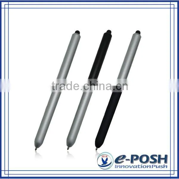 Triangle aluminum extrusion barrel touch screen roller ball point pen with stylus