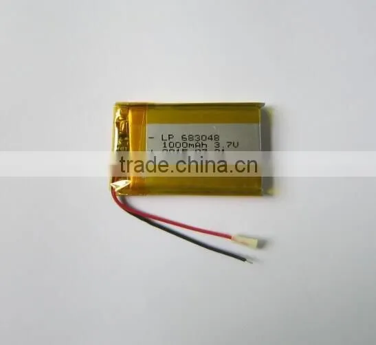 Li-polymer Battery 683048 1000mAh 3.7V With Stable PCM