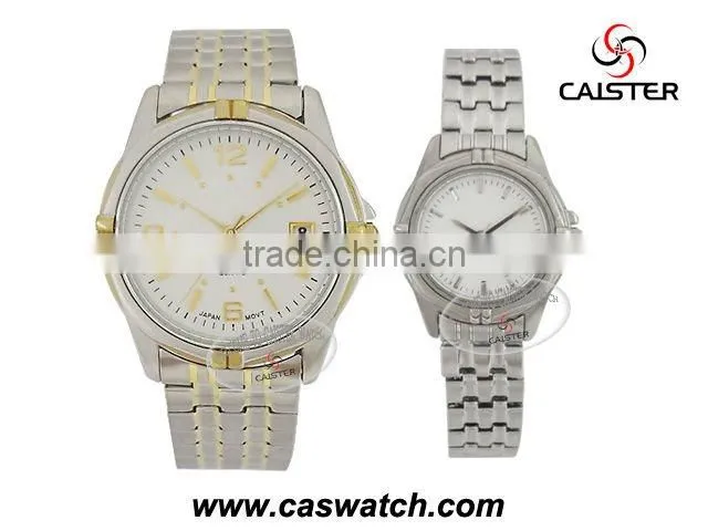 Elegant alloy men watch with date of window