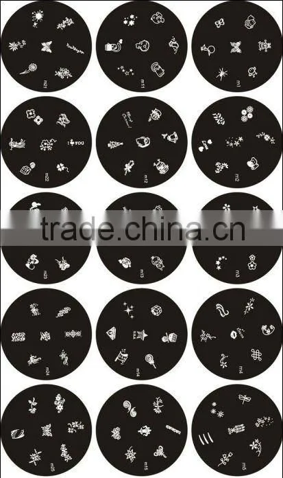 custom nail art stamping plates
