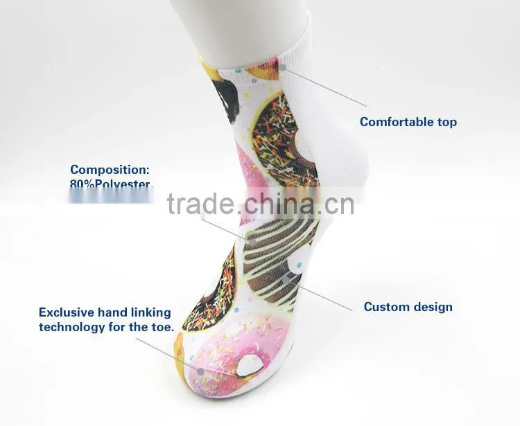 Custom fashionable new design sublimation socks