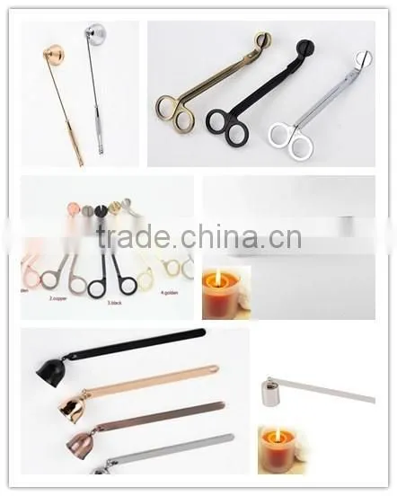 Gold plasting Candle suppressor snuffer candle bell for extinguish candlelight