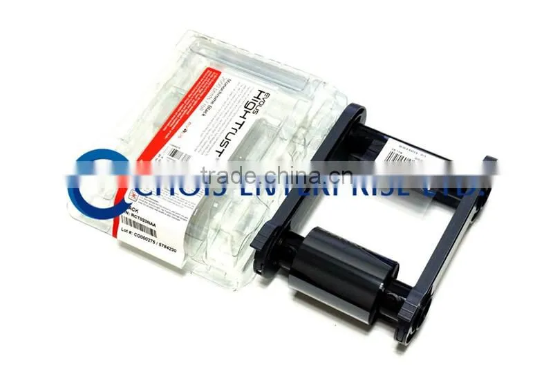 Evolis RCT023NAA Black Monochrome Ribbon - K - 2,000 prints,for use with Evolis Zenius,Primacy,Elypso Card Printers
