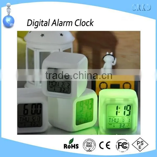 Chinese WholeSale Funny Digital LED Color Changing Alarm Clock