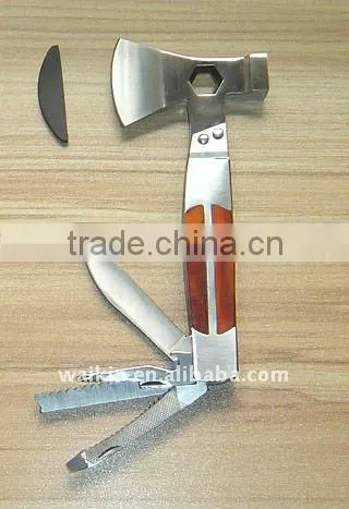 Stainless Steel Climbing Multi Tool Hammer In A Nylon Bag