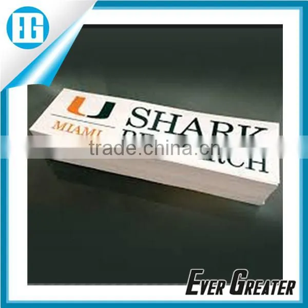 Custom static clear cling vinyl sticker, DIE CUT clear WINDOW STICKER custom car bumper sticker