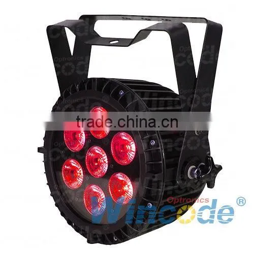 7*18W 6 in 1 waterproof led slim par light / disco light / night club & Dj lighting