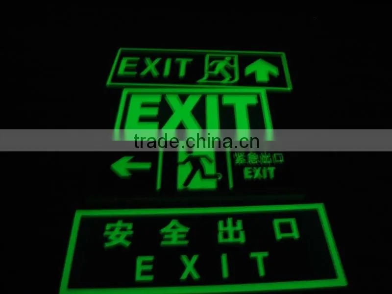 Photoluminous emergency signs