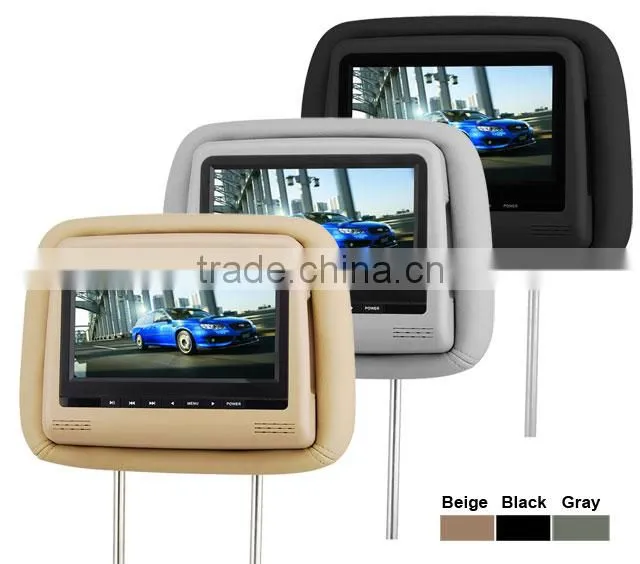 7" Car Headrest DVD Player Support MP5 And Newest 8&32 Bit Game