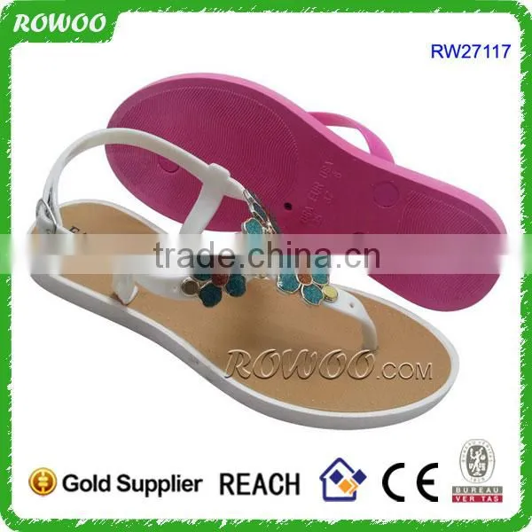 Elegant ladies summer flat sandals ladies brown sandles casual shoes casual fashion ladies flat sandals