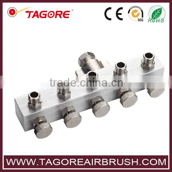 Airbrush accessories 6 way airbrush manifold