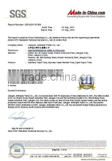 Welded Stainless Steel Tube