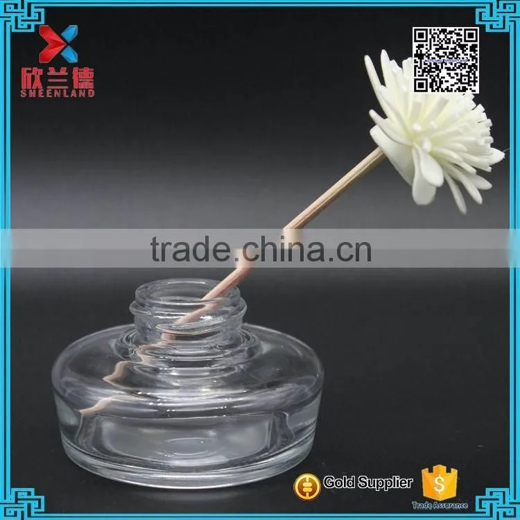 2016 60ml round glass empty car aroma reed diffuser bottle Hot selling