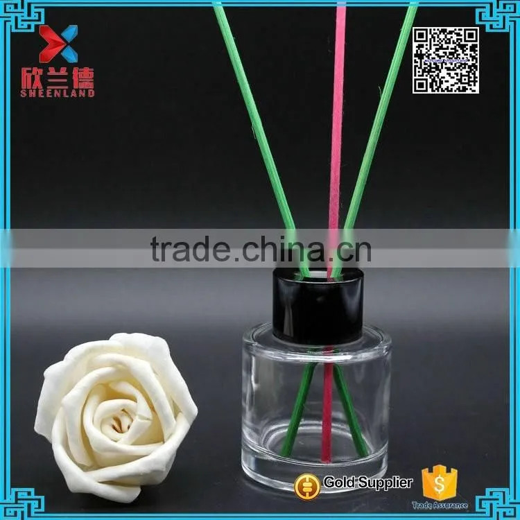 55ml aroma diffuser glass bottle & aroma glass bottle with aluminium collar cap