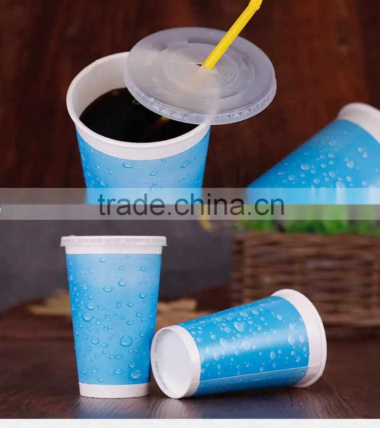 OEM logo printed eco-friendlly cold paper cup