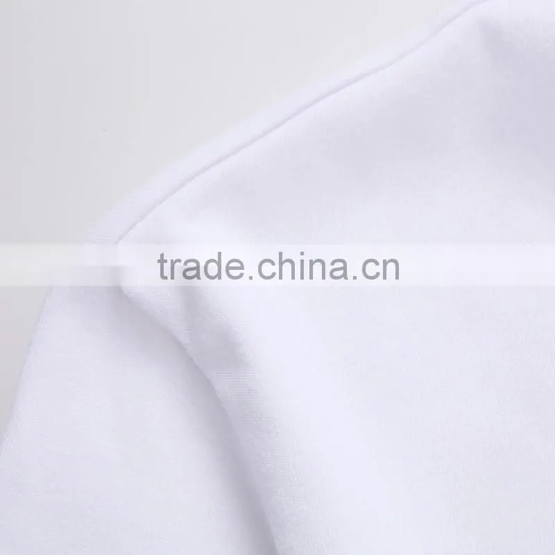 White cotton round collar advertise polo custom t-shirts concert T-shirt group wholesale
