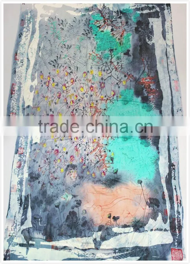 Woven Women's Scarf Wool Fabric for Winter