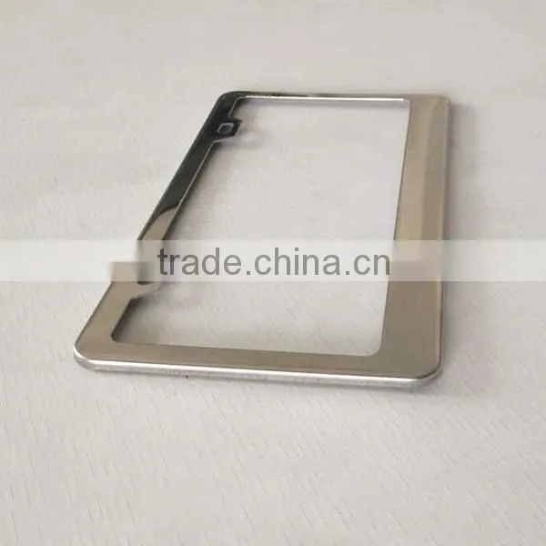 Wholesale USA standard stainless steel matt black blank car license plate frame,number plate frame
