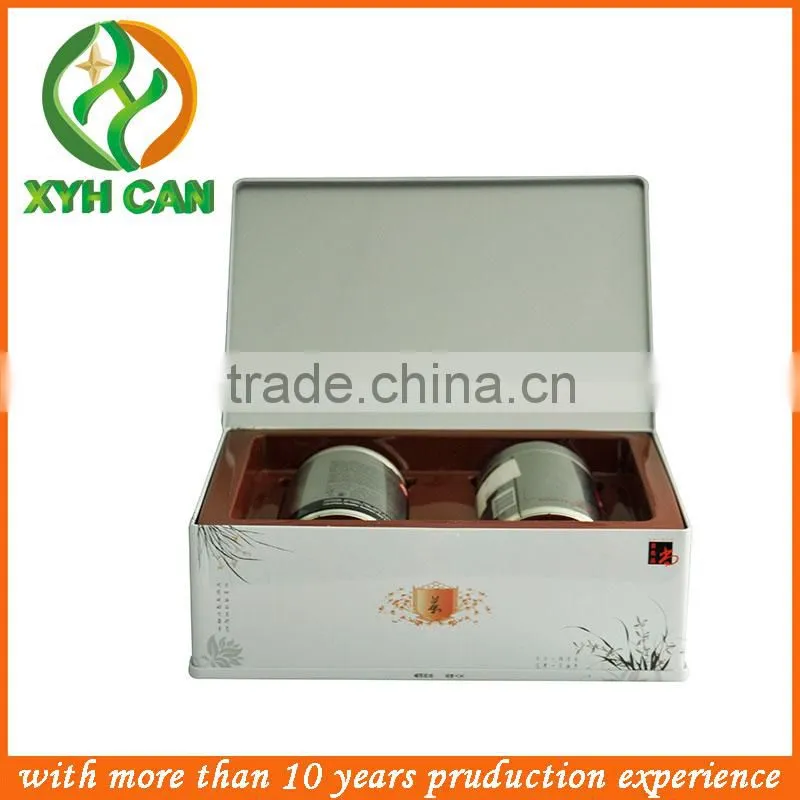 metal round tea can/ empty box