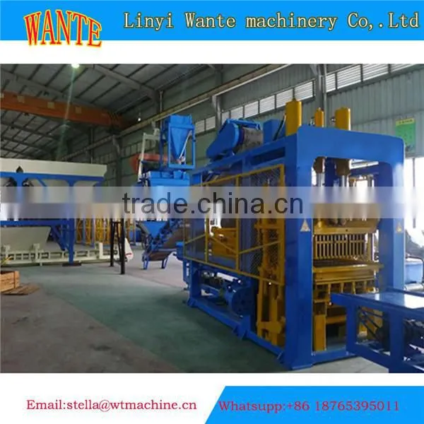 QT6-15 hydraulic press interlock block making machine automatic steam bricks making machine