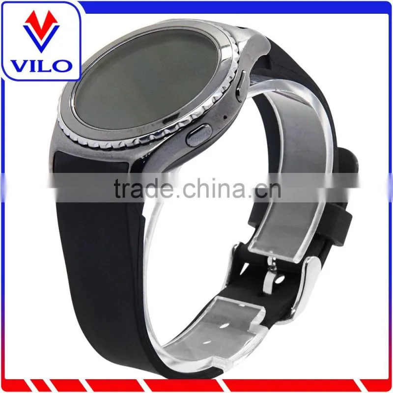 Black Smart Watch Bracelet Silicon watch Band /Silicon Strap Wristband For SAMSUNG GEAR S R750