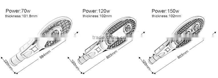 2016 good quality led street light, led street lamp, Aluminum Alloy outdoor lights