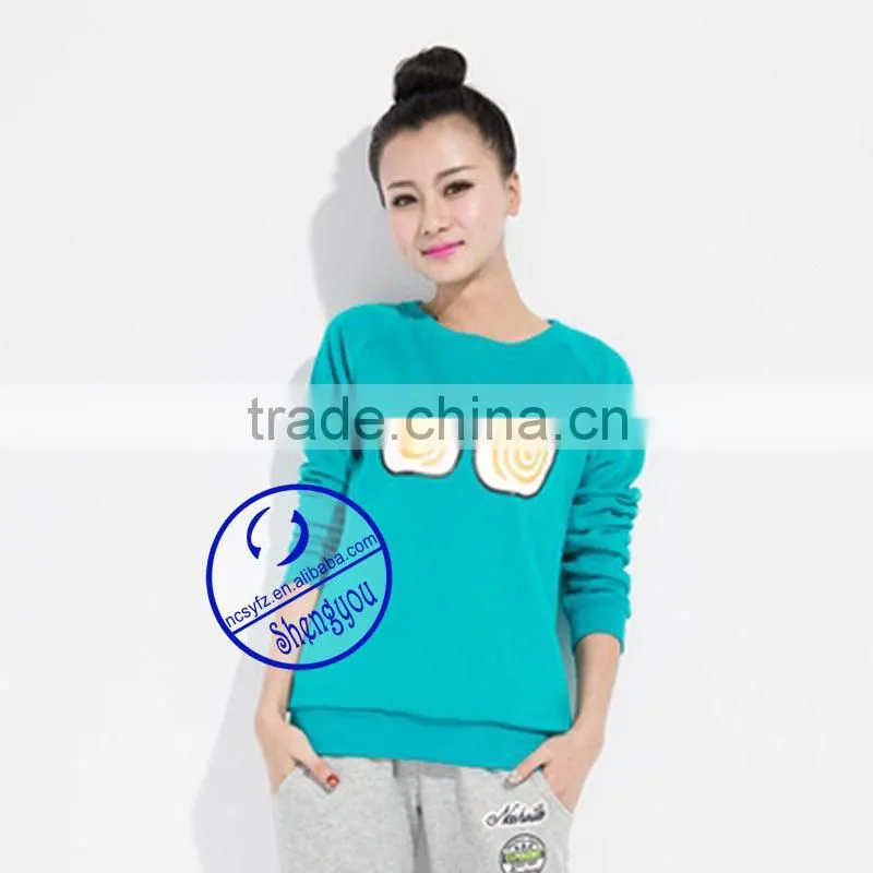Cheap Wholesale Custom Printing Womens Crewneck Sweatshirt