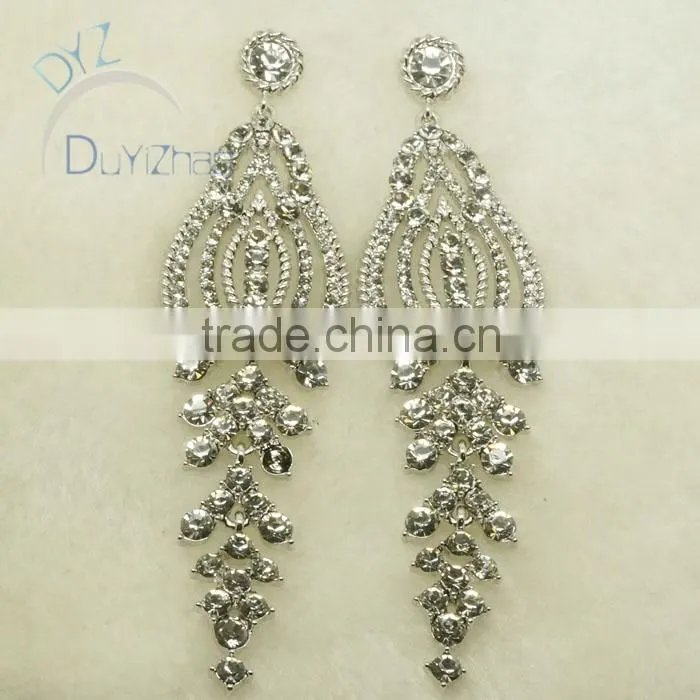 fashion jewelry set for women with clear stone/gold plate jewelry to buy