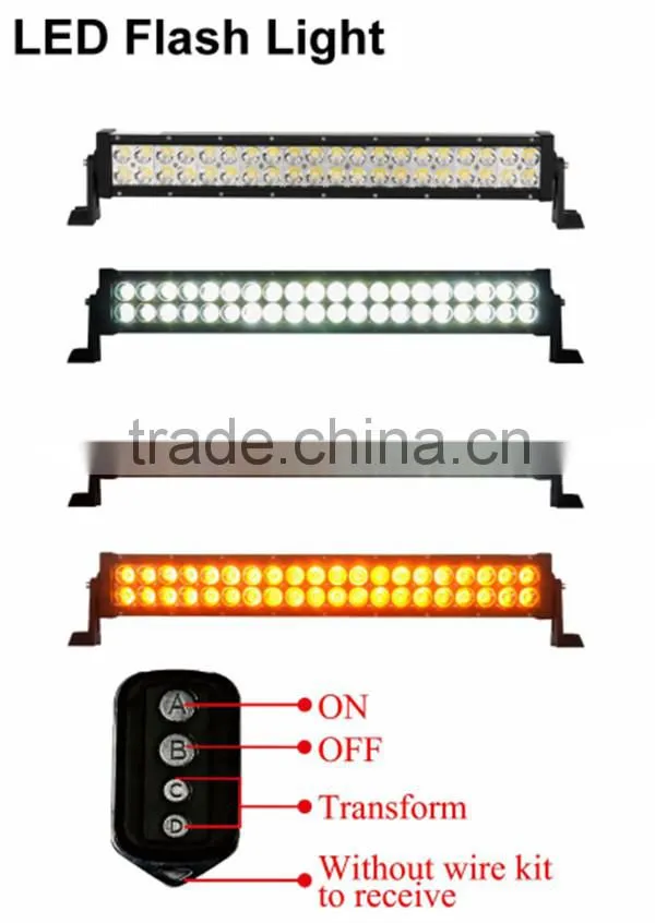 Amber Led flashing light, Led light bar 12v, 20 inch dual color light bar