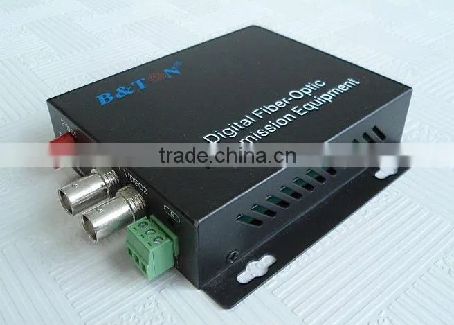 digital 2 channel fiber optic video transceivers