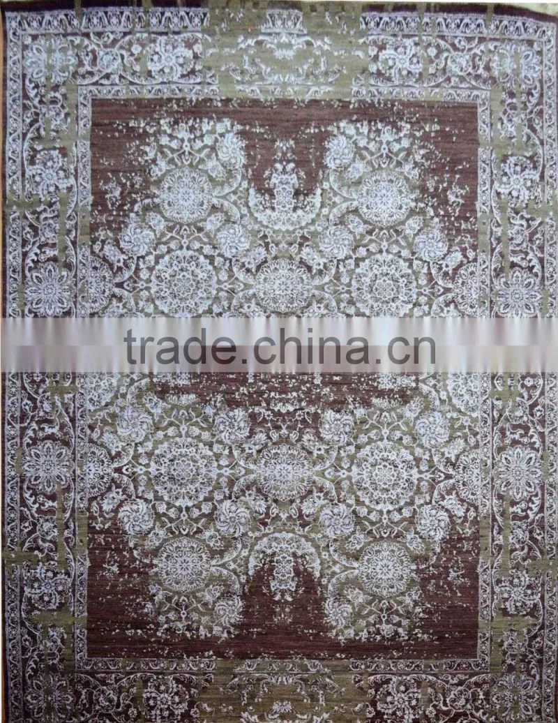 Modern Wool Bamboo Silk Carpet