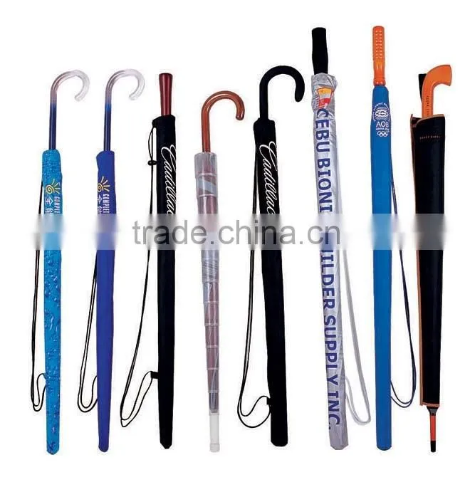 Heat transfer printing promotion golf umbrellas produced by Shenzhen umbrella factory