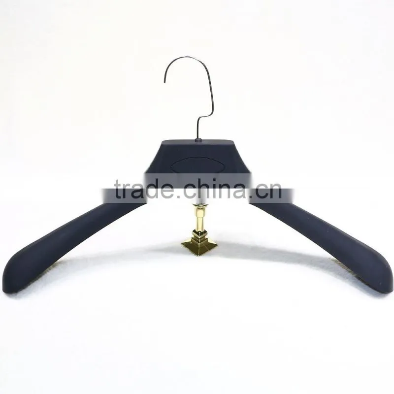 Plastic rubber coated hanger for clothes