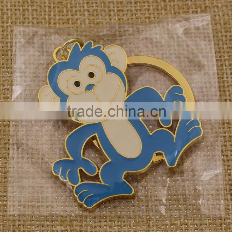 Promotion gifts custom metal custom shape keychain