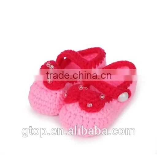 Wholesale Baby Handmade Crochet Shoes Supplier for 1-10 months old S-0006