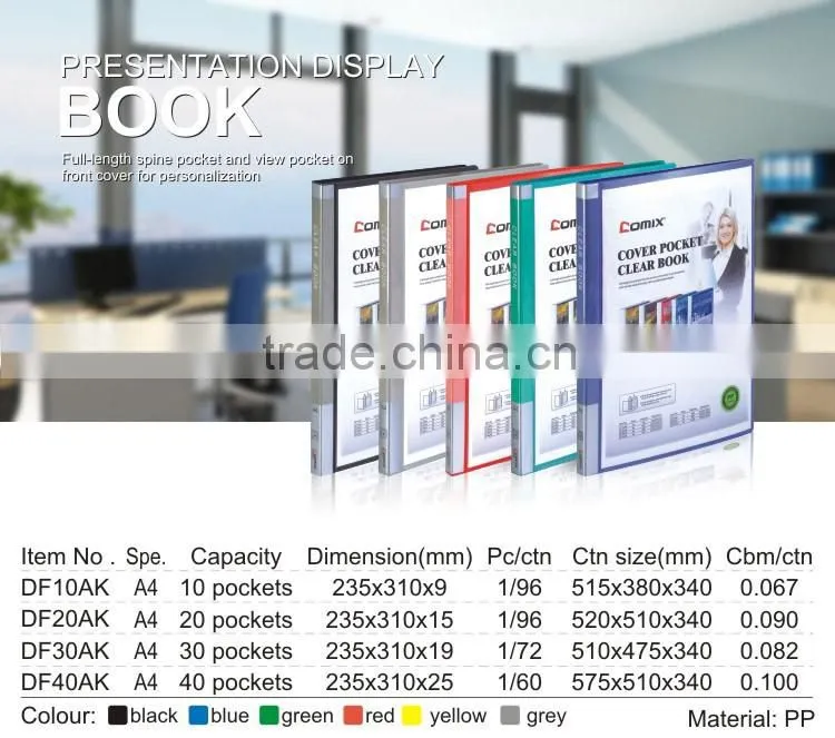 Promotional plastic file folder assorted