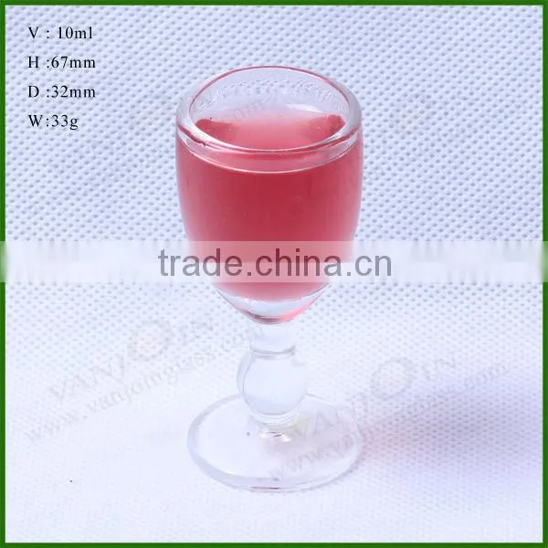 10ML Clear Glass Goblet