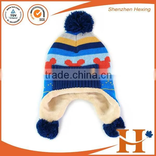 Design your own knit beanie cap from shen factory
