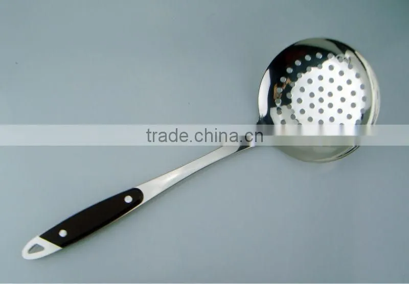 New design stainless steel wooden handle kitchen tool set