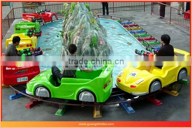 Promotion park amusement rides electrical train for sale, exciting water gun train for kids entertainment
