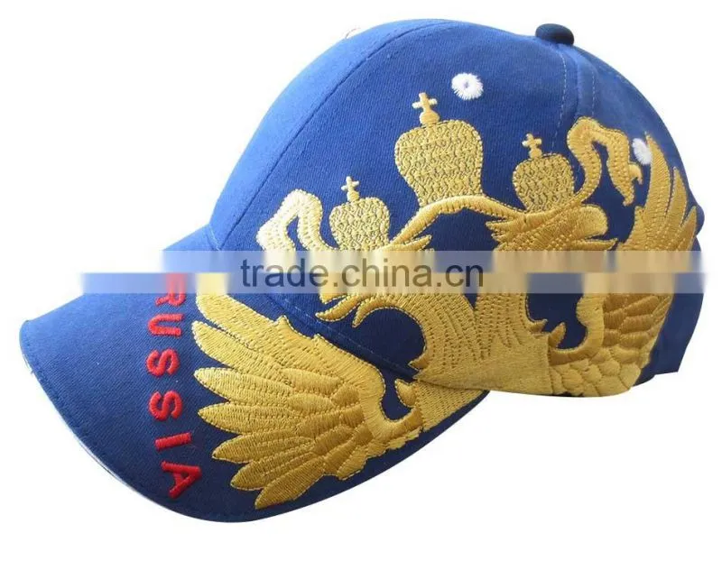cotton twill russian embroidery baseball cap,embroidery sports caps embroidery hat