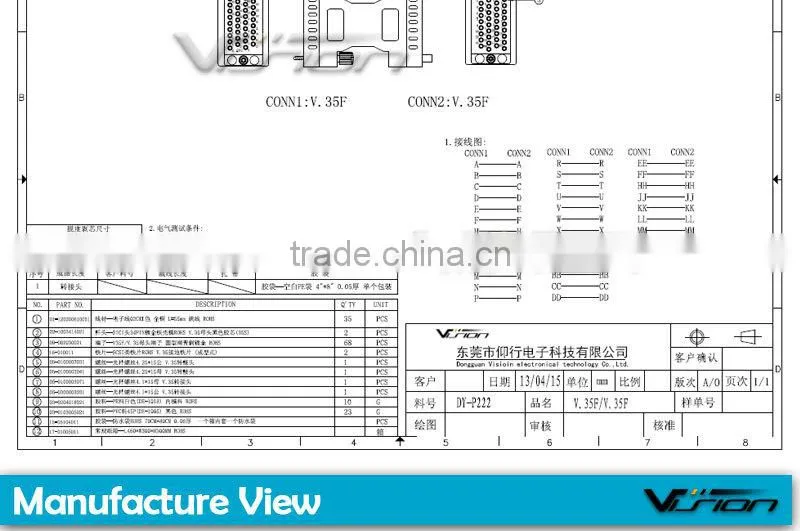 34pin V35 female to female adapter(v.35 F-F adapter)